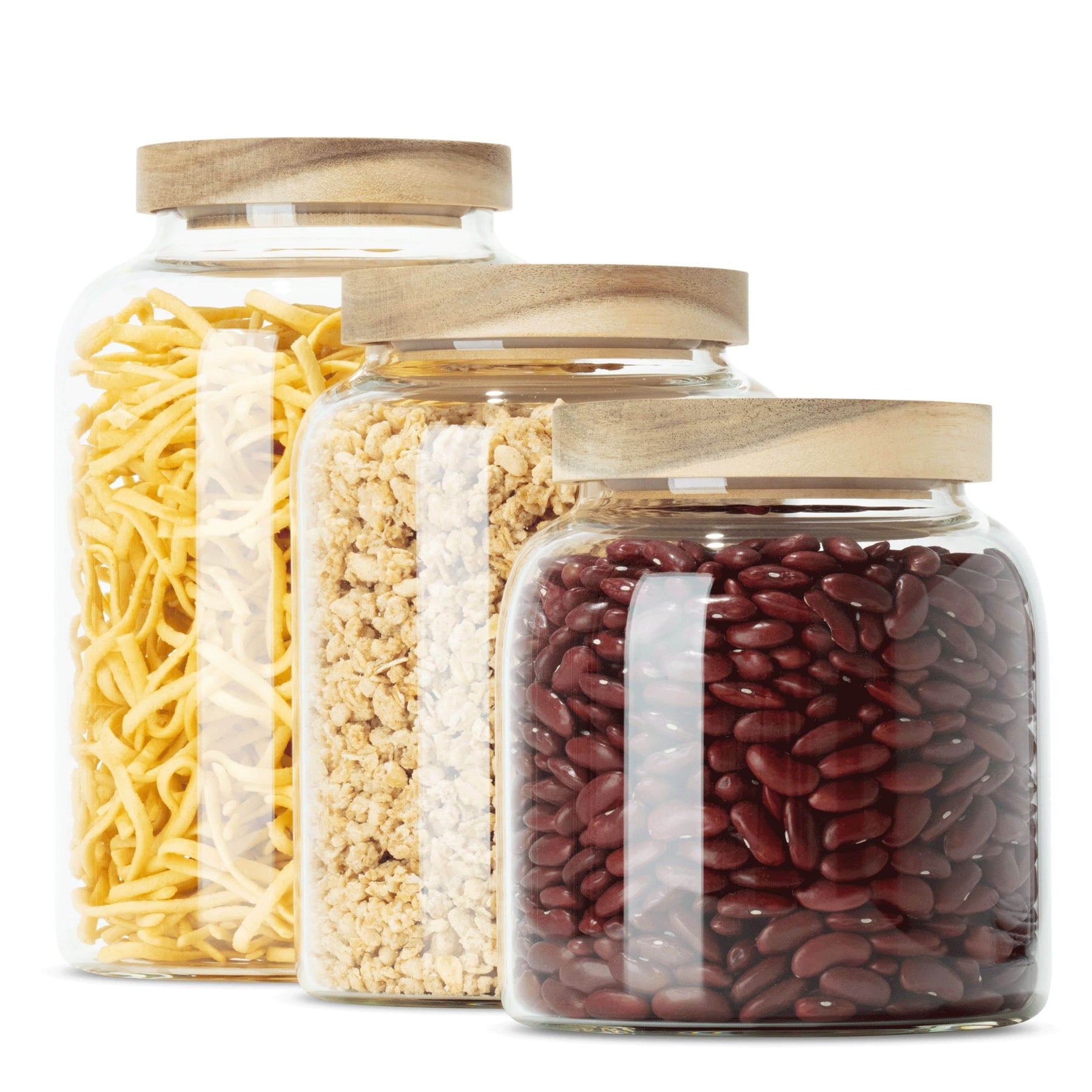 OLIV | Vorratsgläser oval gemischt (3-tlg.)