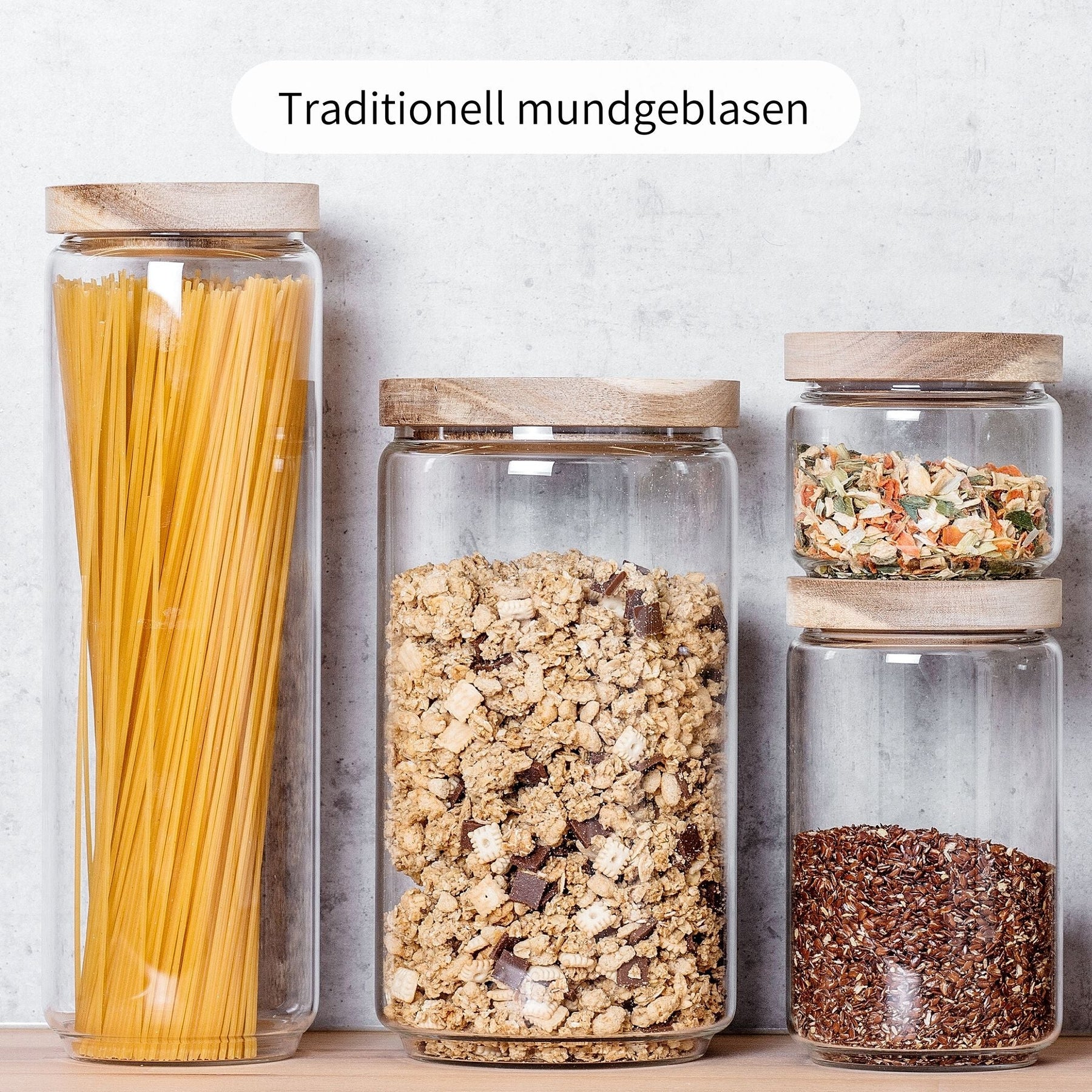 FRIDA | Vorratsgläser rund 2000ml (2-tlg.)