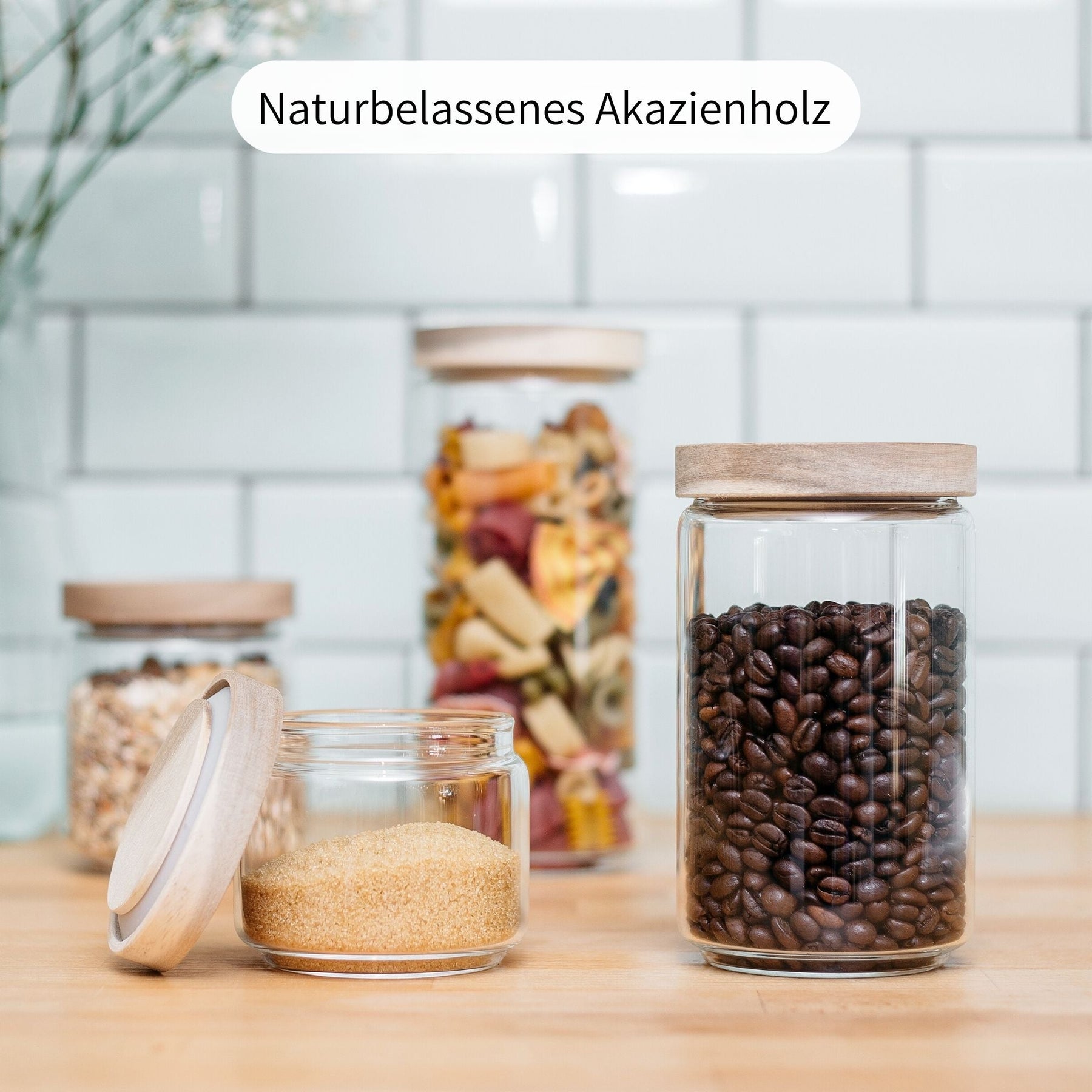 FYRA | Vorratsgläser rund gemischt (4-tlg.)