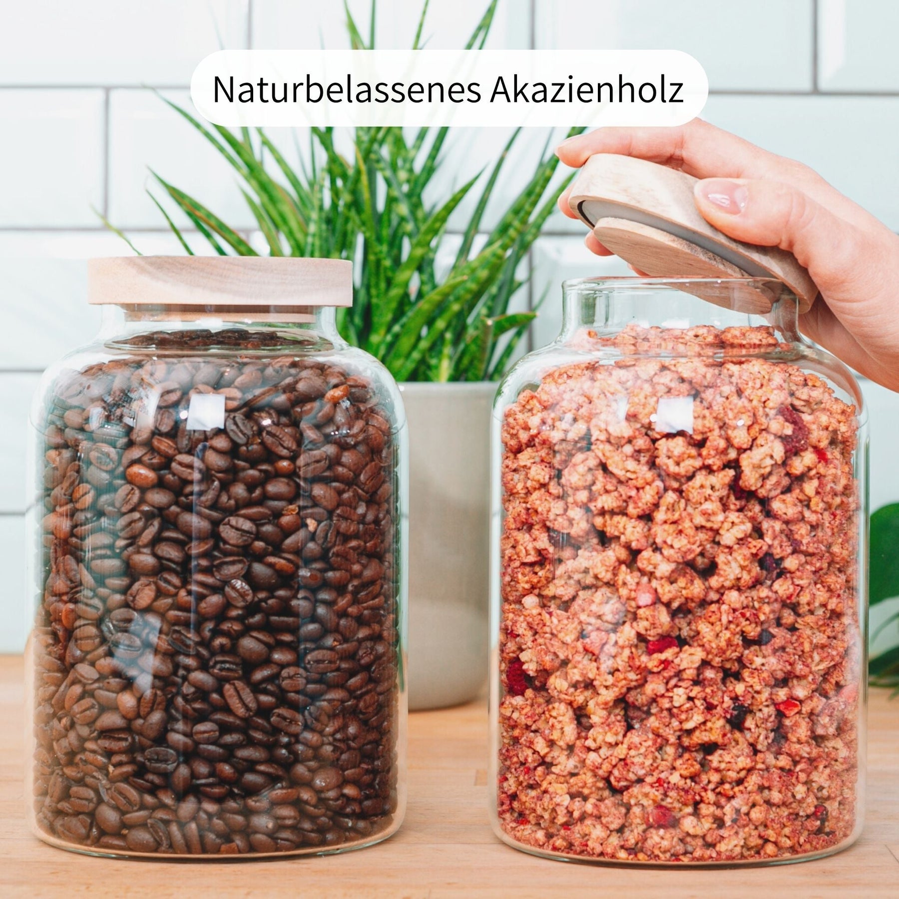 LYA | Vorratsgläser oval 1600ml (2-tlg.)