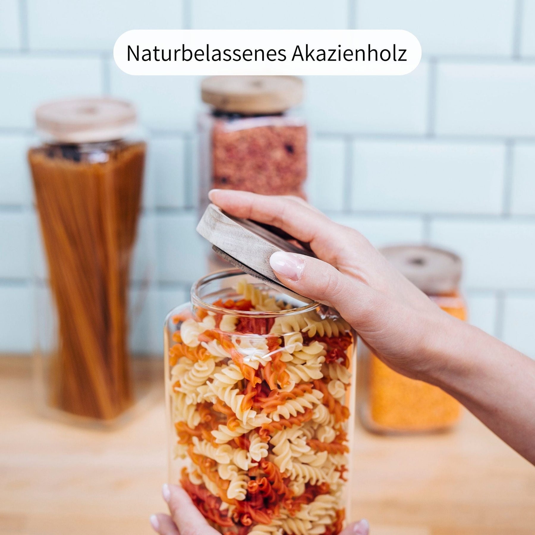 OLA | Vorratsgläser eckig 1800ml (2-tlg.)