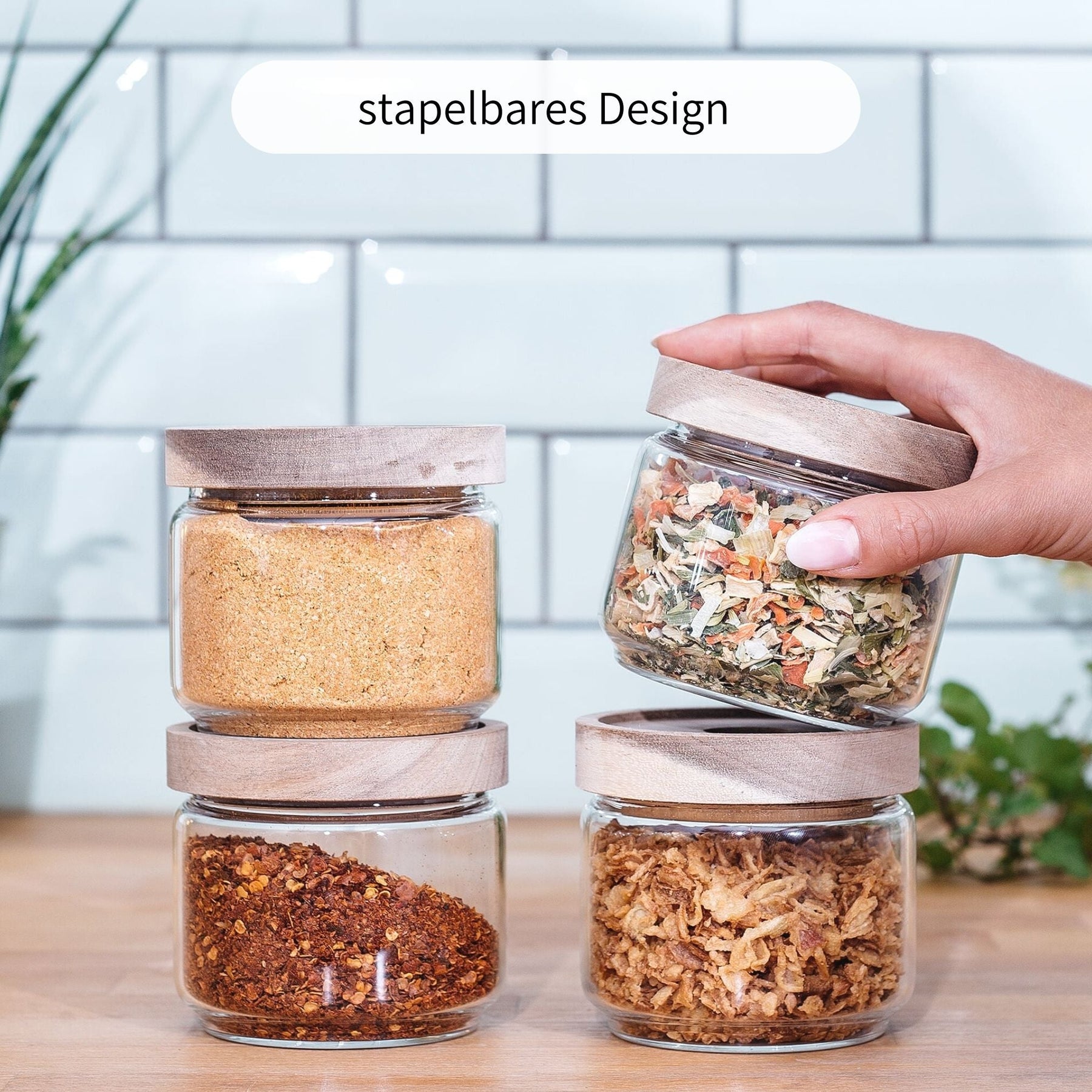 IDA | Vorratsgläser rund 300ml (4-tlg.)