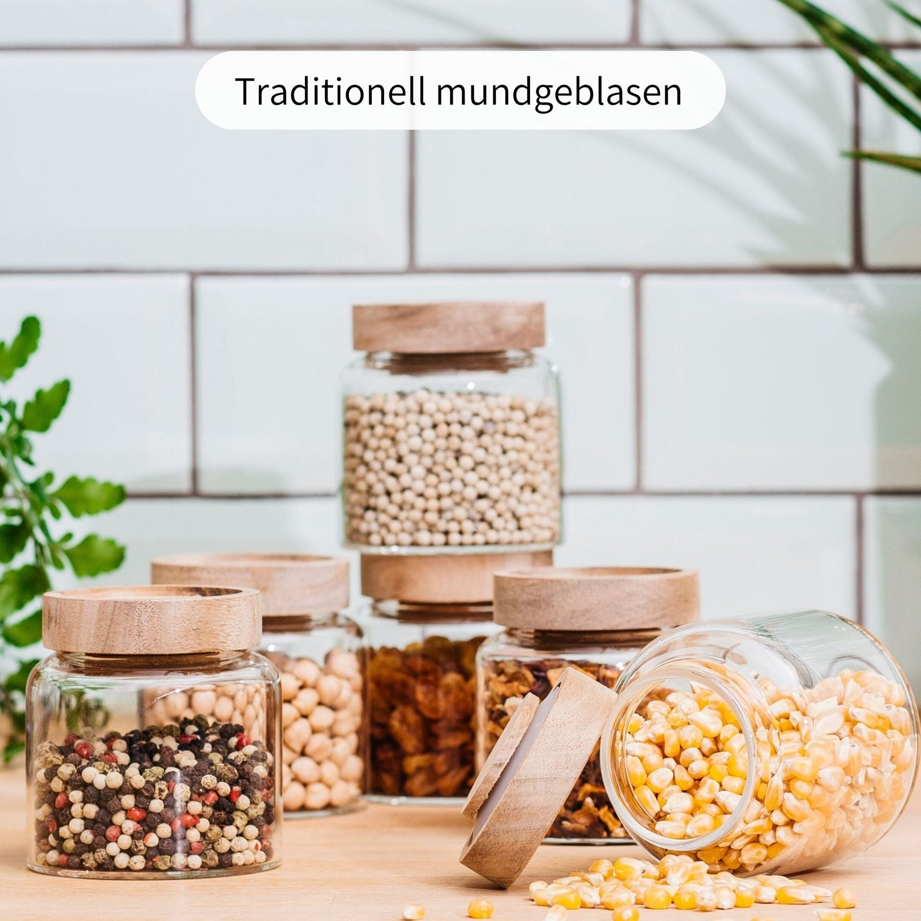 MAJA | Gewürzgläser oval 170ml (6-tlg.)