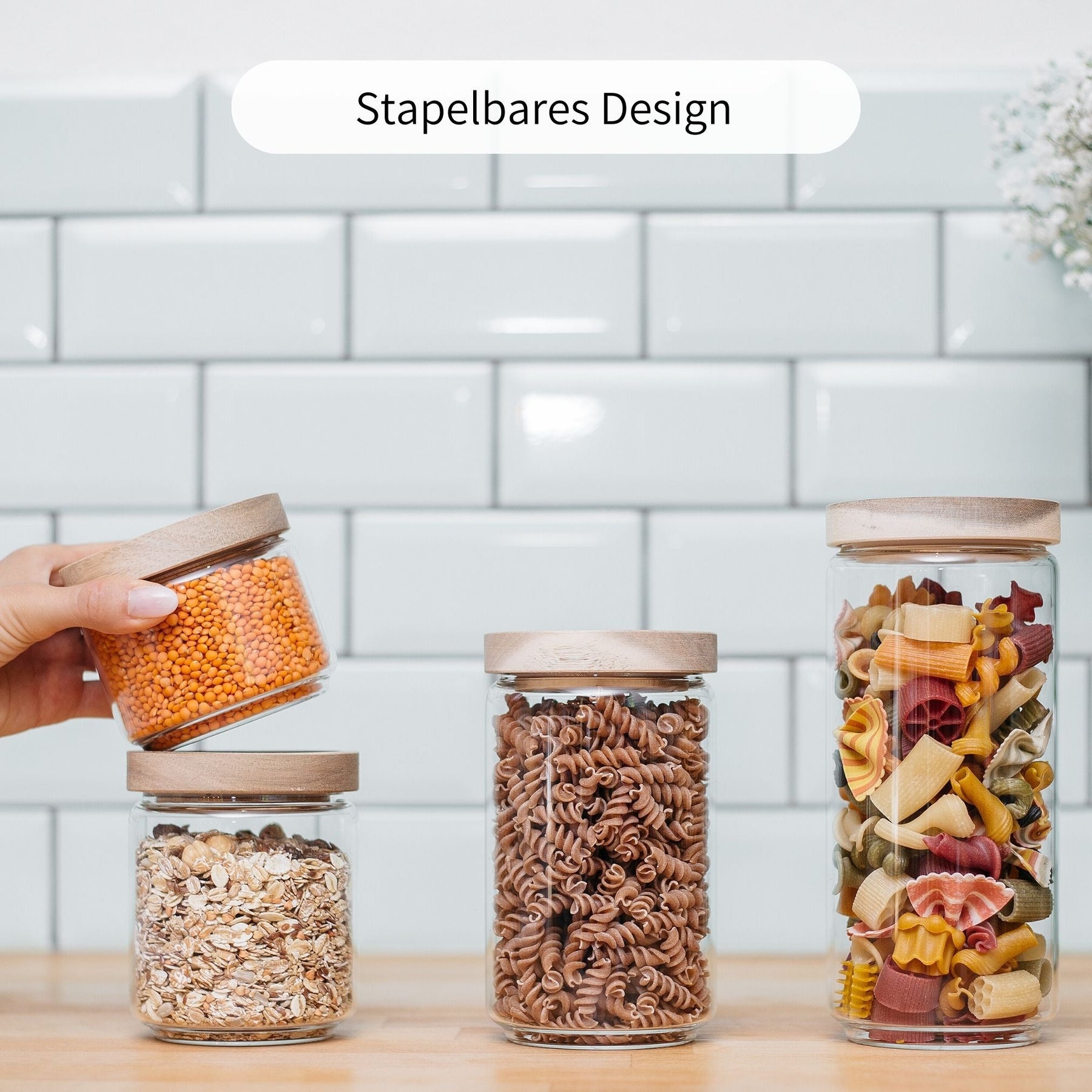 SAMSÖ | Vorratsgläser rund 500ml (4-tlg.)