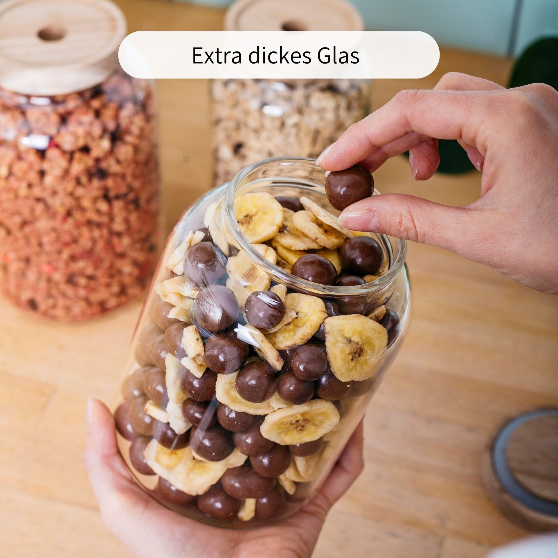 OLIV | Vorratsgläser oval gemischt (3-tlg.)