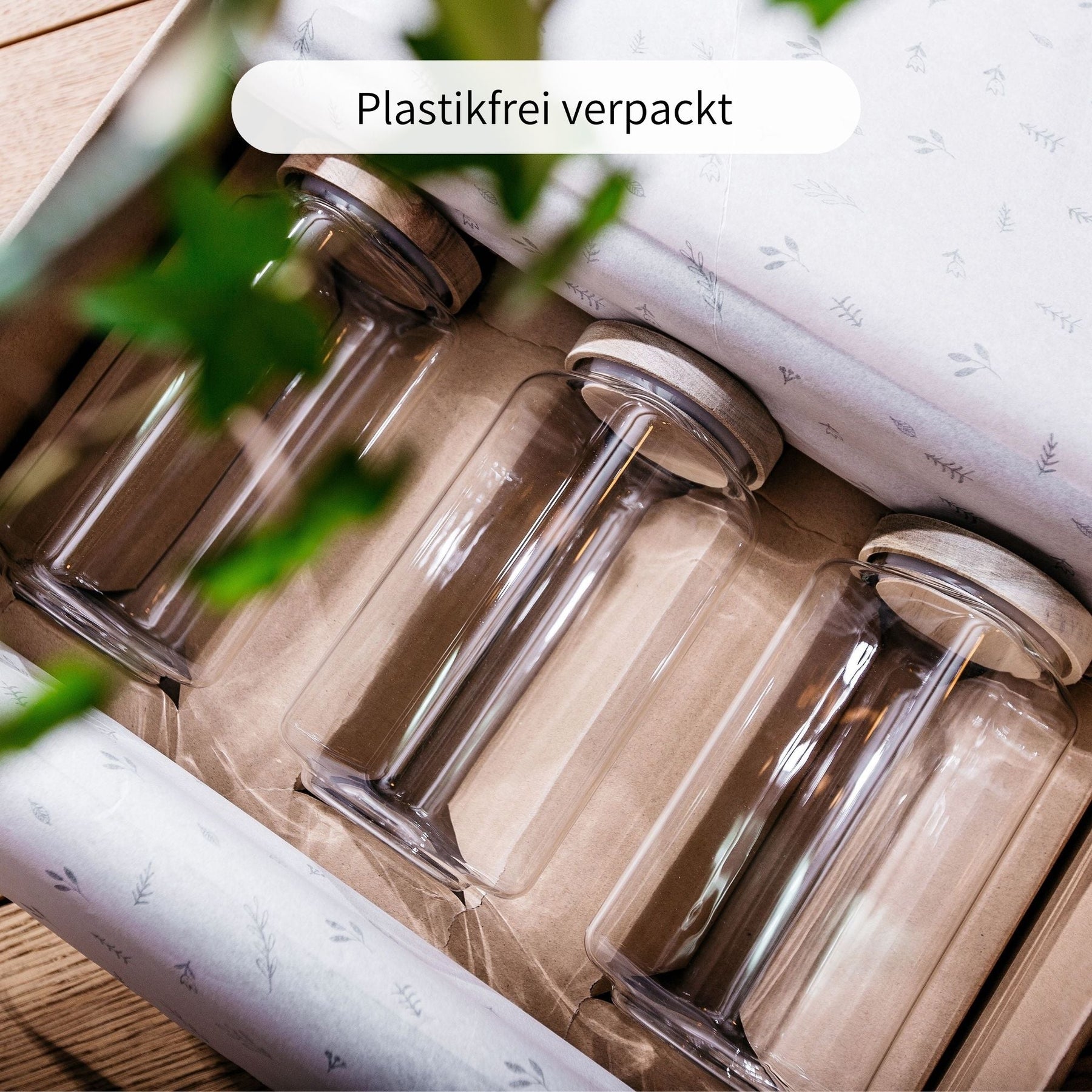 LUND | Vorratsgläser eckig 1200ml (3-tlg.)