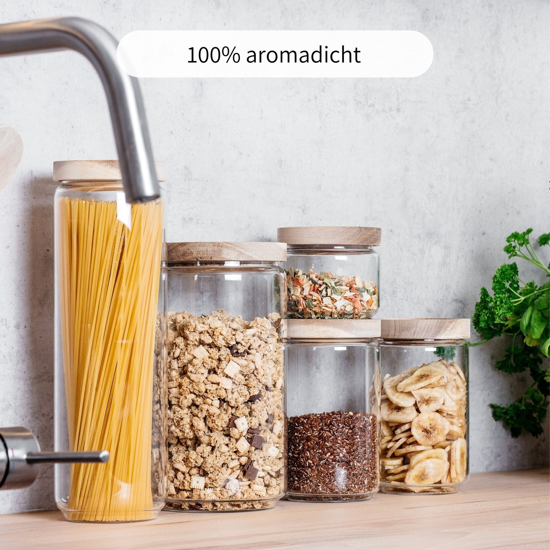 FRIDA | Vorratsgläser rund 2000ml (2-tlg.)