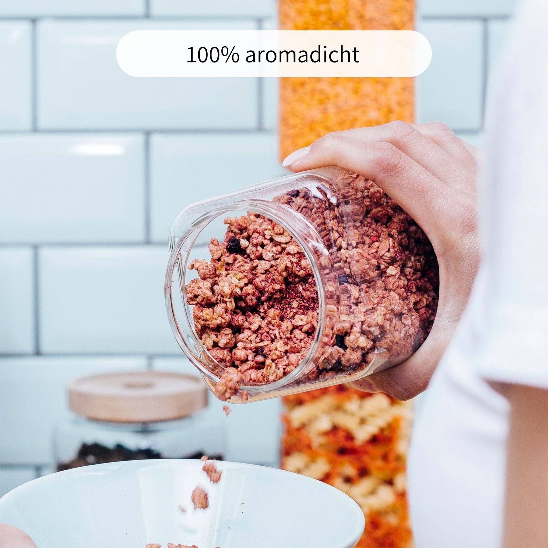 YVA | Vorratsgläser eckig 900ml (3-tlg.)