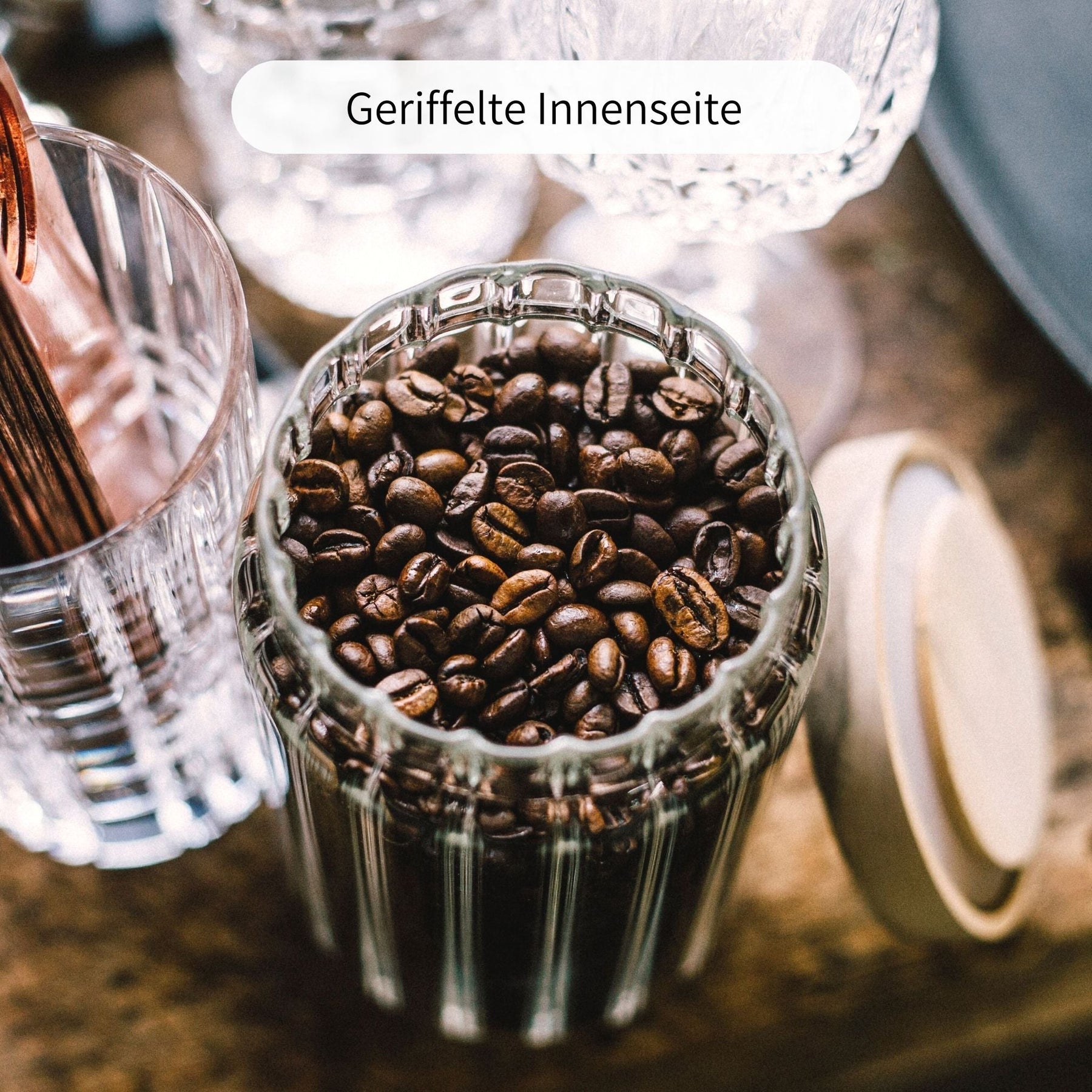 VILA | Vorratsgläser geriffelt 700ml (3-tlg.)