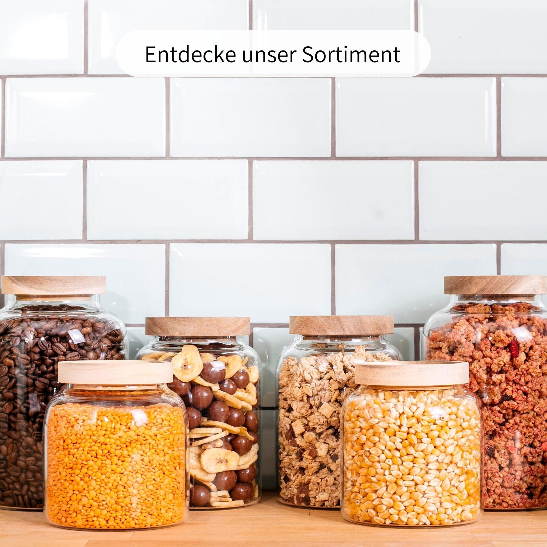 LYA | Vorratsgläser oval 1600ml (2-tlg.)