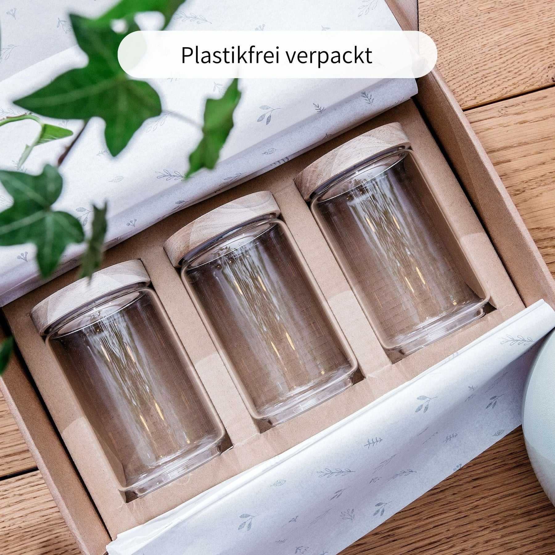 FYRA | Vorratsgläser rund gemischt (4-tlg.)