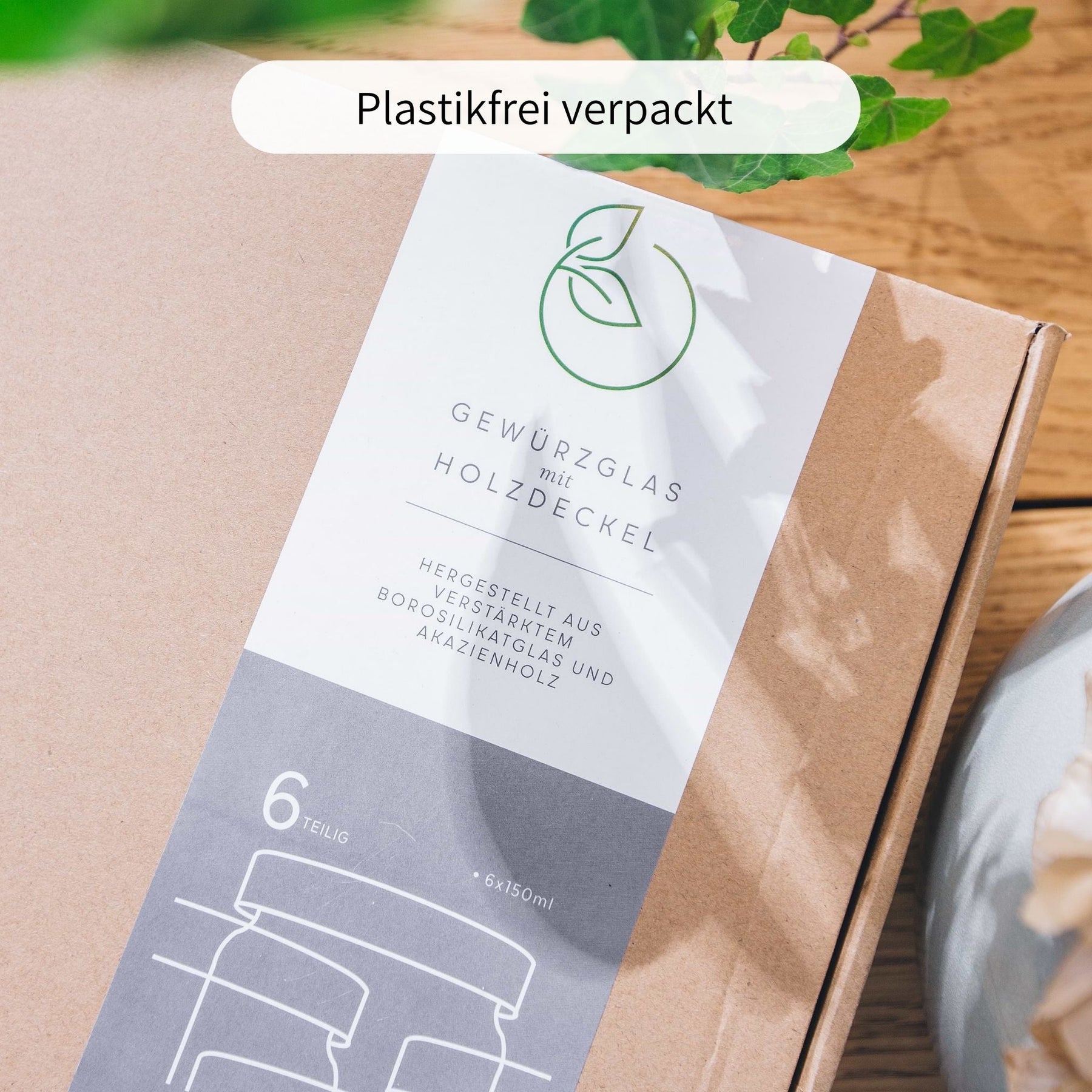 MINNA | Gewürzgläser rund 150ml (6-tlg.)