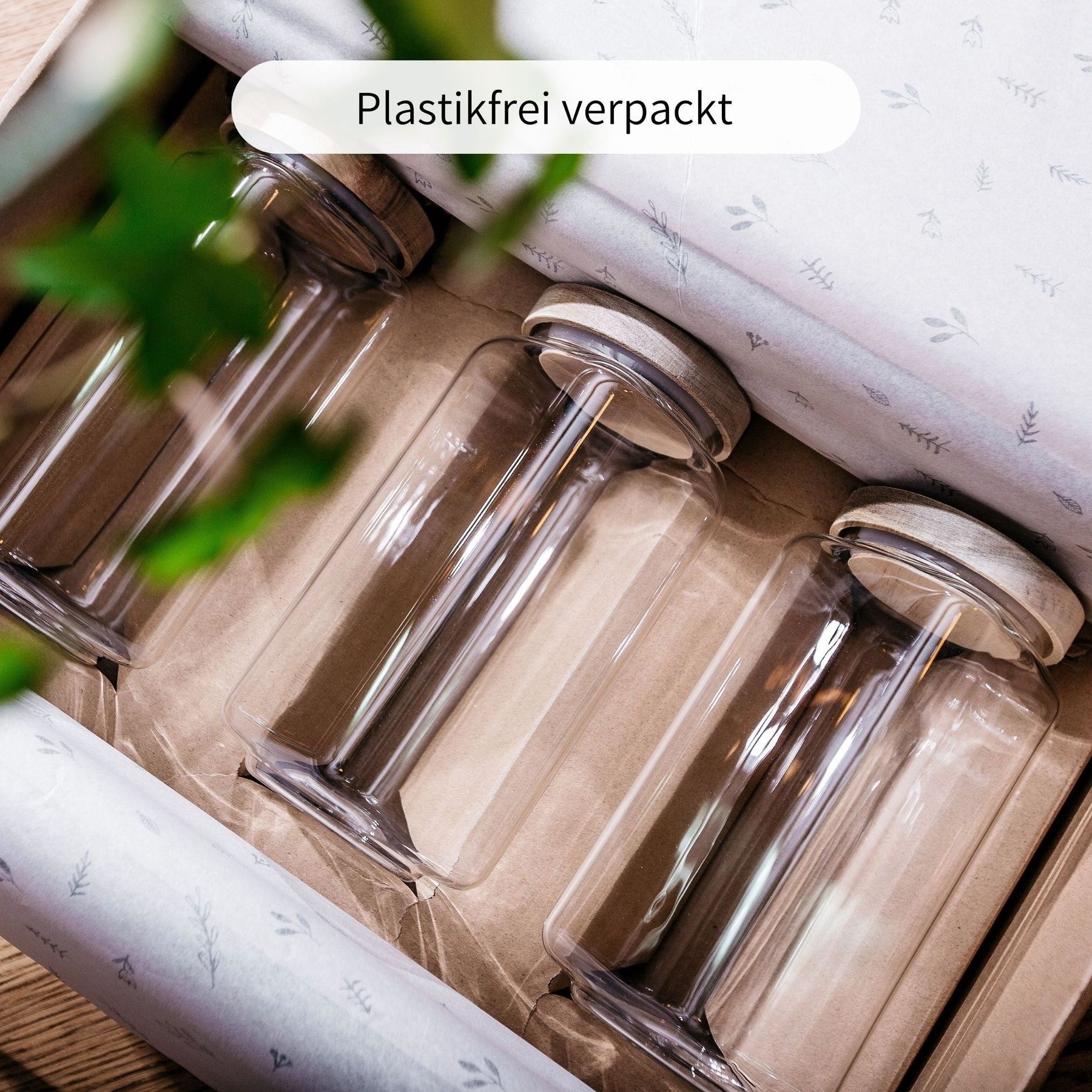 YVA | Vorratsgläser eckig 900ml (3-tlg.)