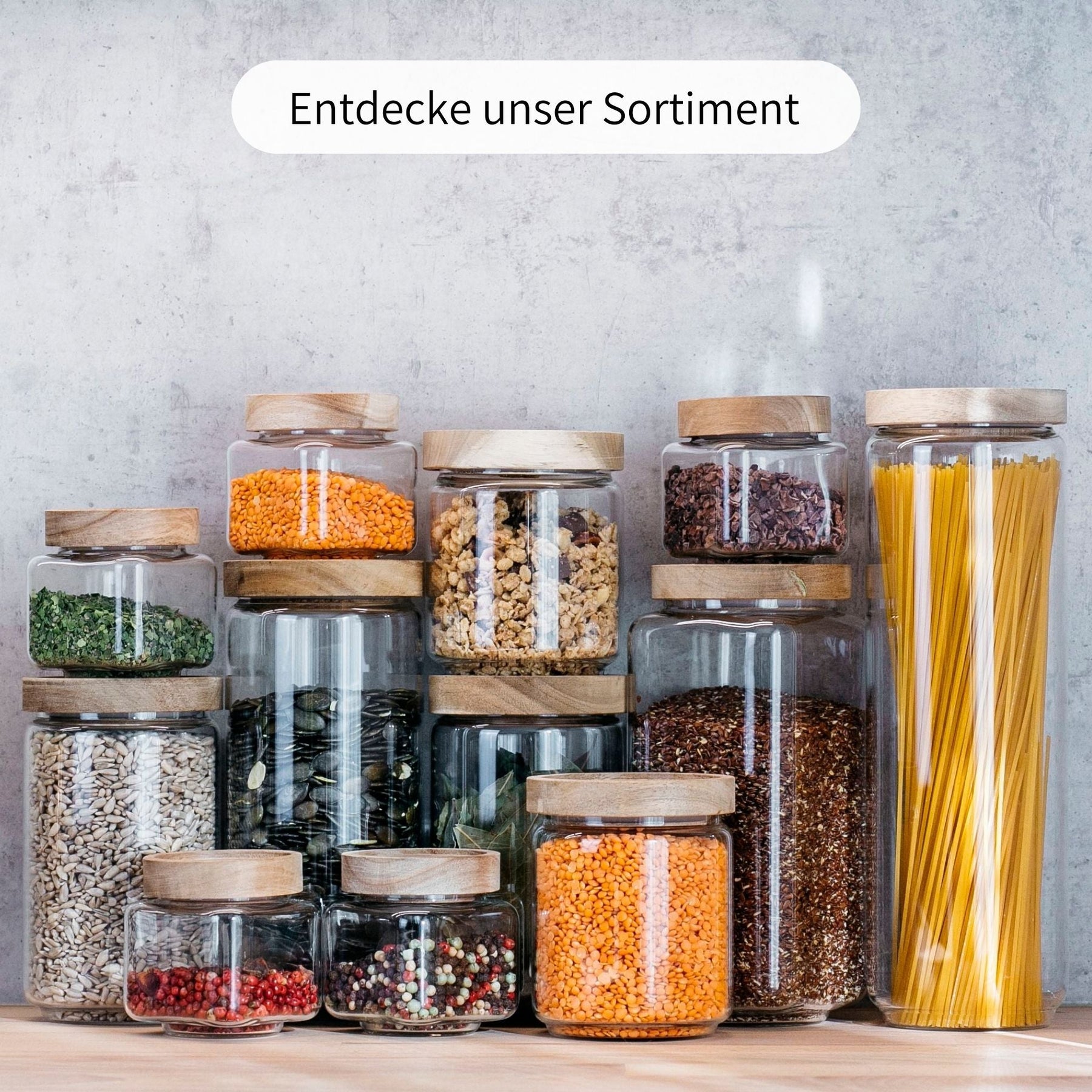 ALVA | Vorratsgläser rund 1000ml (3-tlg.)