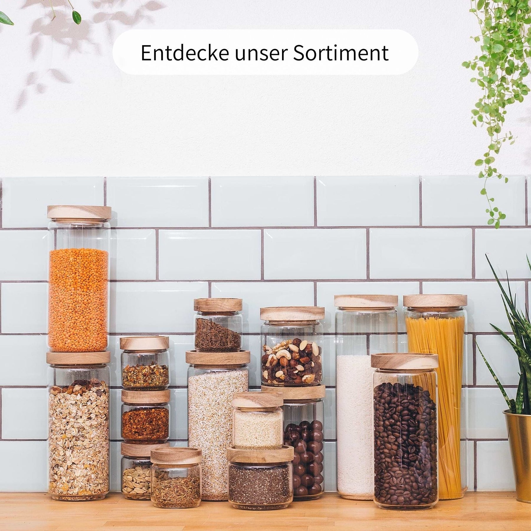 FRIDA | Vorratsgläser rund 2000ml (2-tlg.)