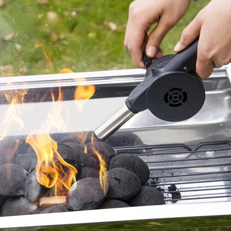 BBQ AIR BLOWER – Handbetriebener Grill-Ventilator für müheloses Anzünden