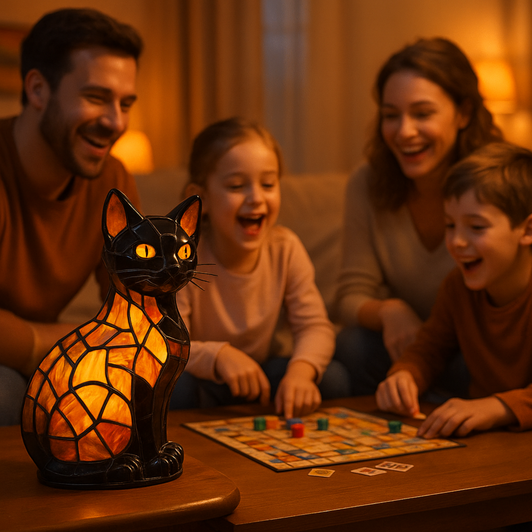 LUNACAT – LED-Katzen-Nachtlampe mit sanftem Licht & verspieltem Design