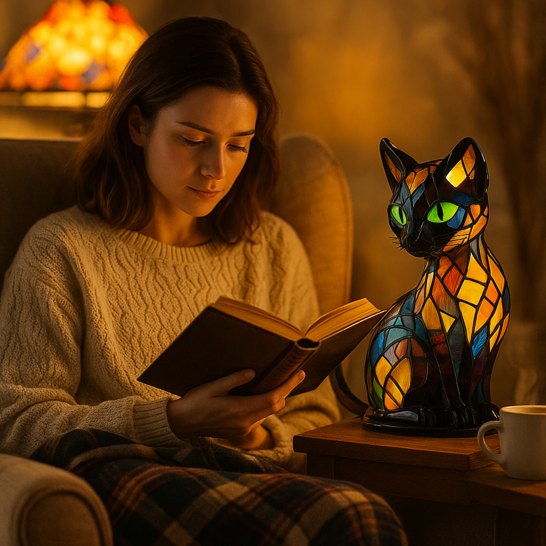 LUNACAT – LED-Katzen-Nachtlampe mit sanftem Licht & verspieltem Design
