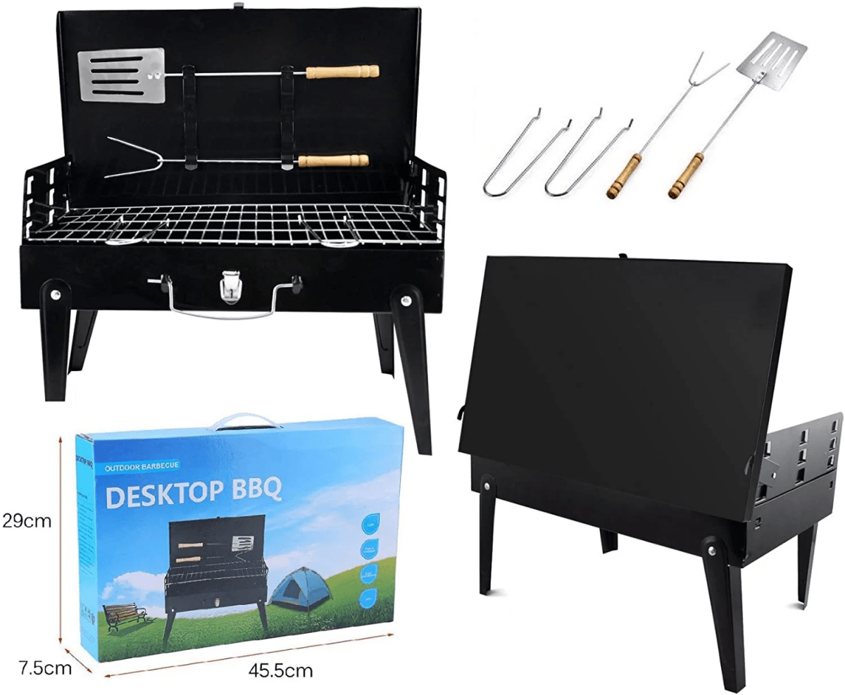 GrillMate Fold – Faltbarer Stahlgrill für mobiles BBQ & spontanes Grillvergnügen