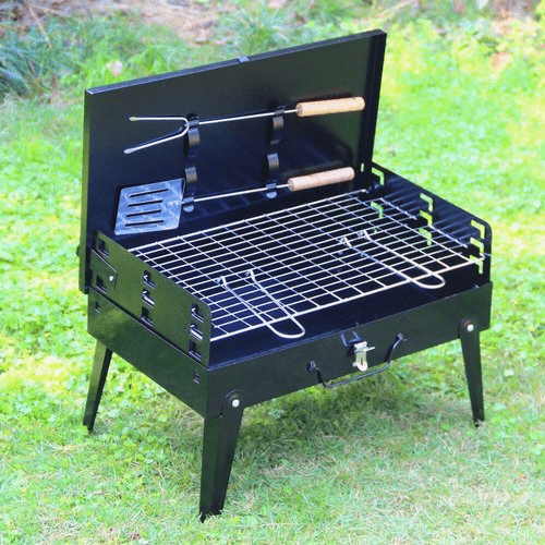 GrillMate Fold – Faltbarer Stahlgrill für mobiles BBQ & spontanes Grillvergnügen