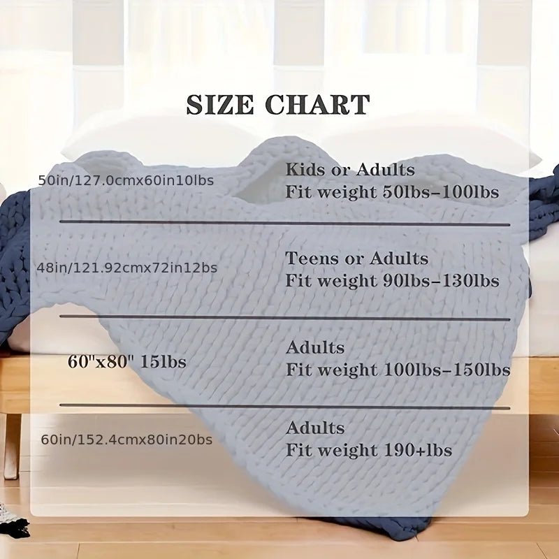 Plushora – Handgefertigte Minky Chunky Decke für Wärme & Komfort