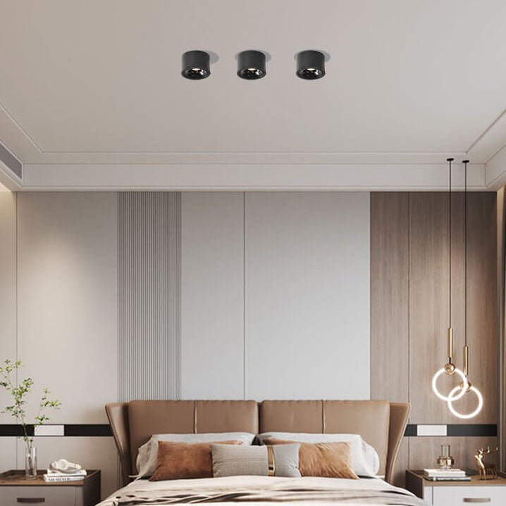 LUMICIRCLE – Minimalistische LED Deckenleuchte mit verstellbarem Spot