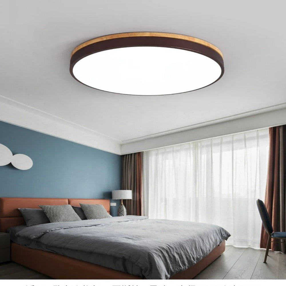 NORDLUMINA LIGHT – Deckenleuchte aus Naturholz – Skandinavisches Design für Küche, Schlafzimmer & Wohnzimmer
