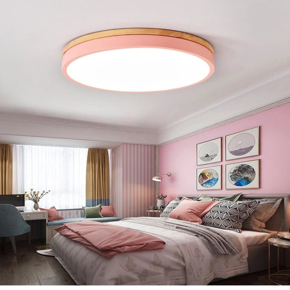 NORDLUMINA LIGHT – Deckenleuchte aus Naturholz – Skandinavisches Design für Küche, Schlafzimmer & Wohnzimmer