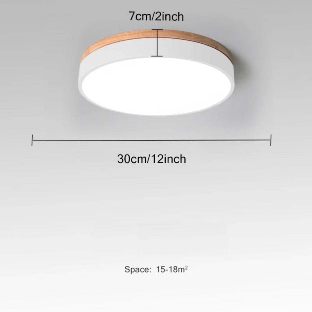 NORDLUMINA LIGHT – Deckenleuchte aus Naturholz – Skandinavisches Design für Küche, Schlafzimmer & Wohnzimmer