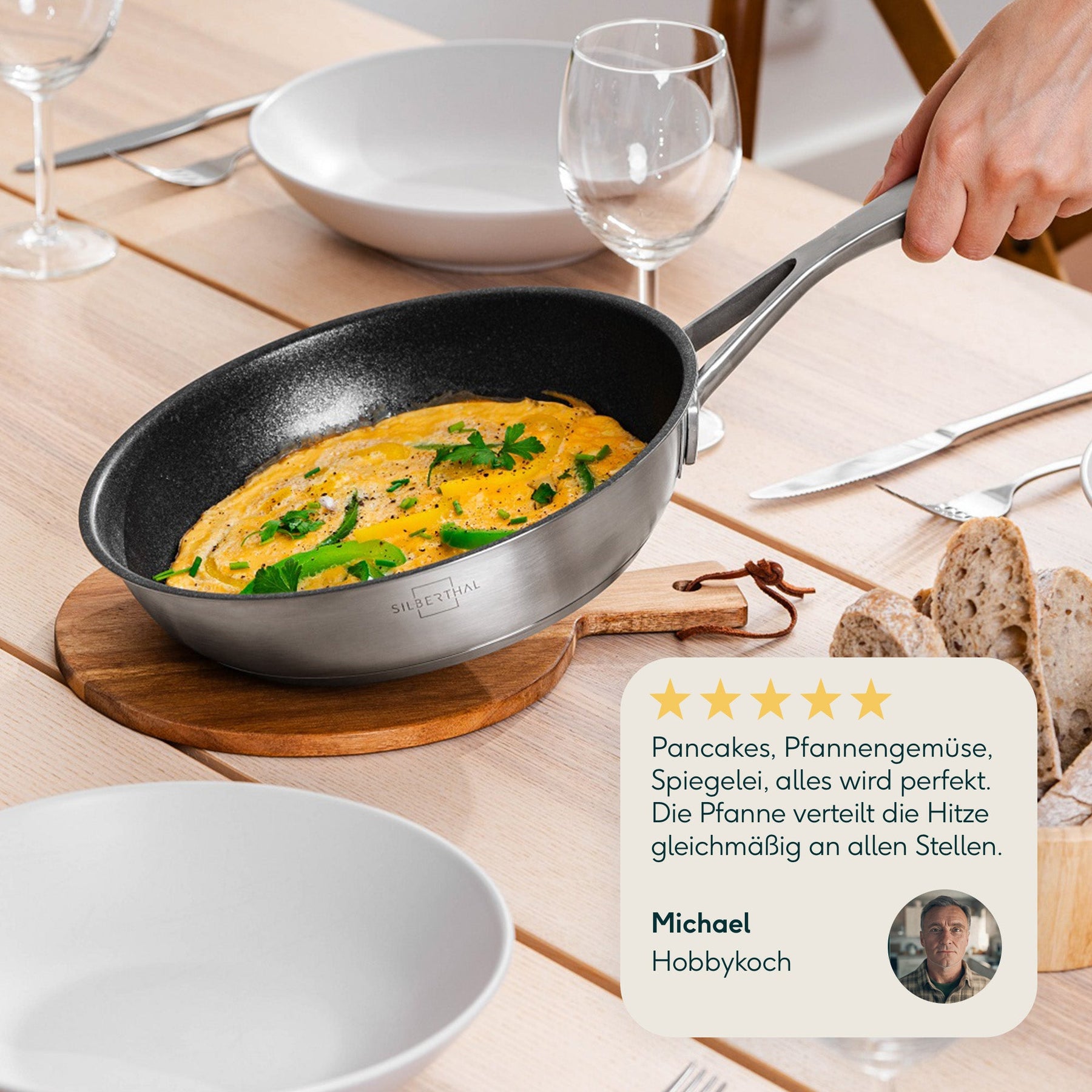 Pfannen 2er- Set - 24 + 28 cm - Beschichtet