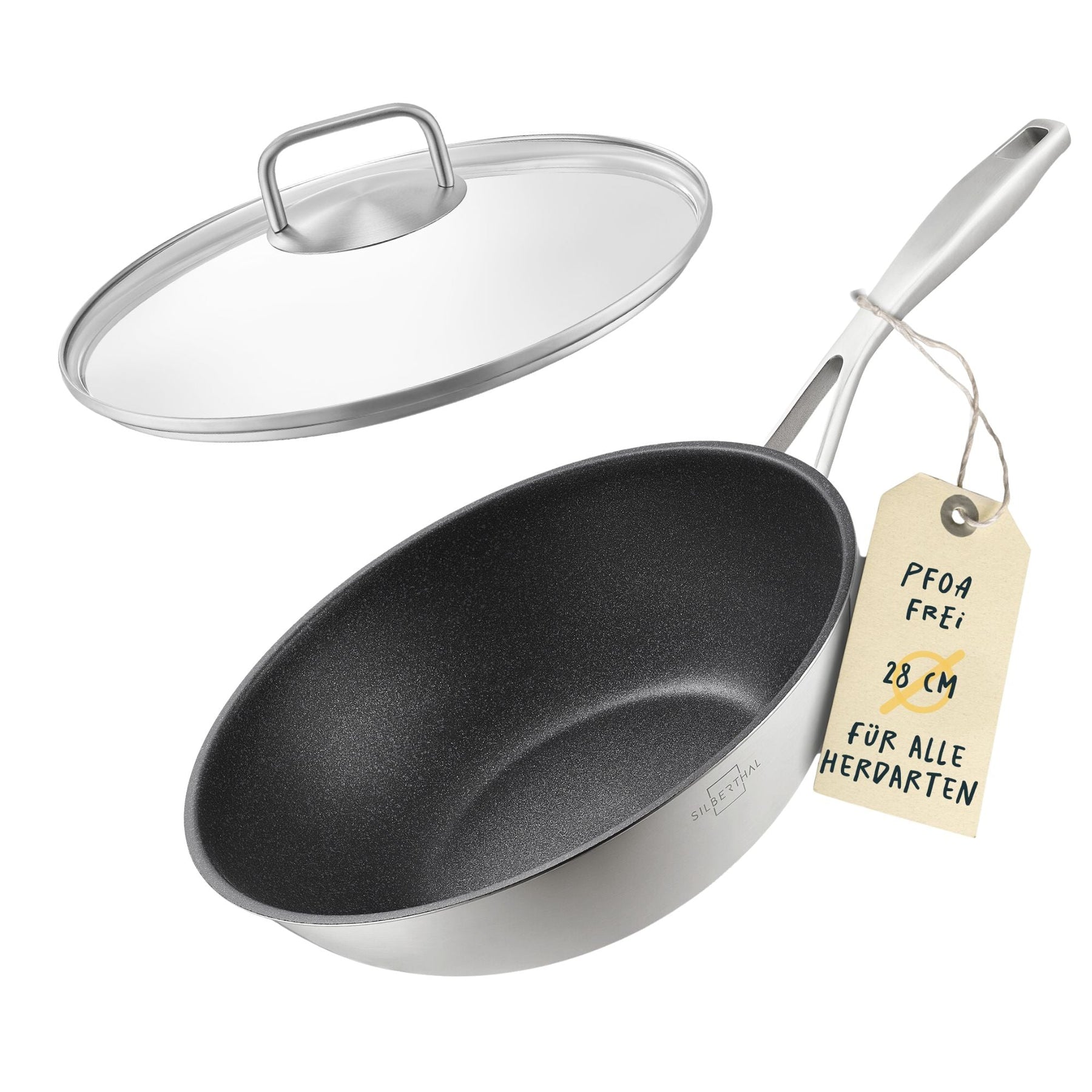 Wokpfanne mit Deckel