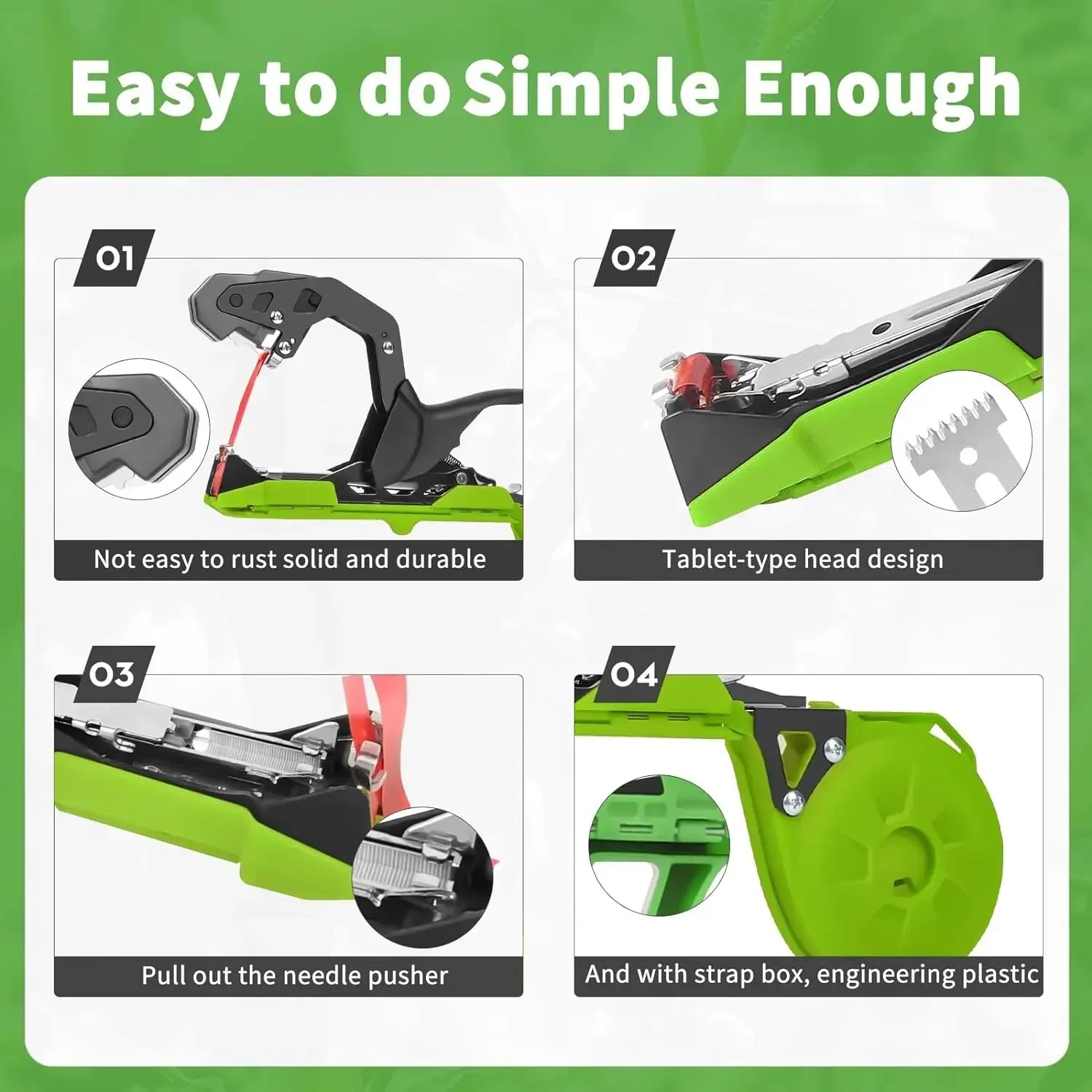 PflanzenHalt Tapetool – Komfortabler Pflanzenanbinder für Gewächshaus & Garten