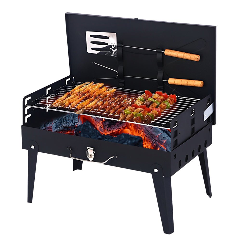 GrillMate Fold – Faltbarer Stahlgrill für mobiles BBQ & spontanes Grillvergnügen