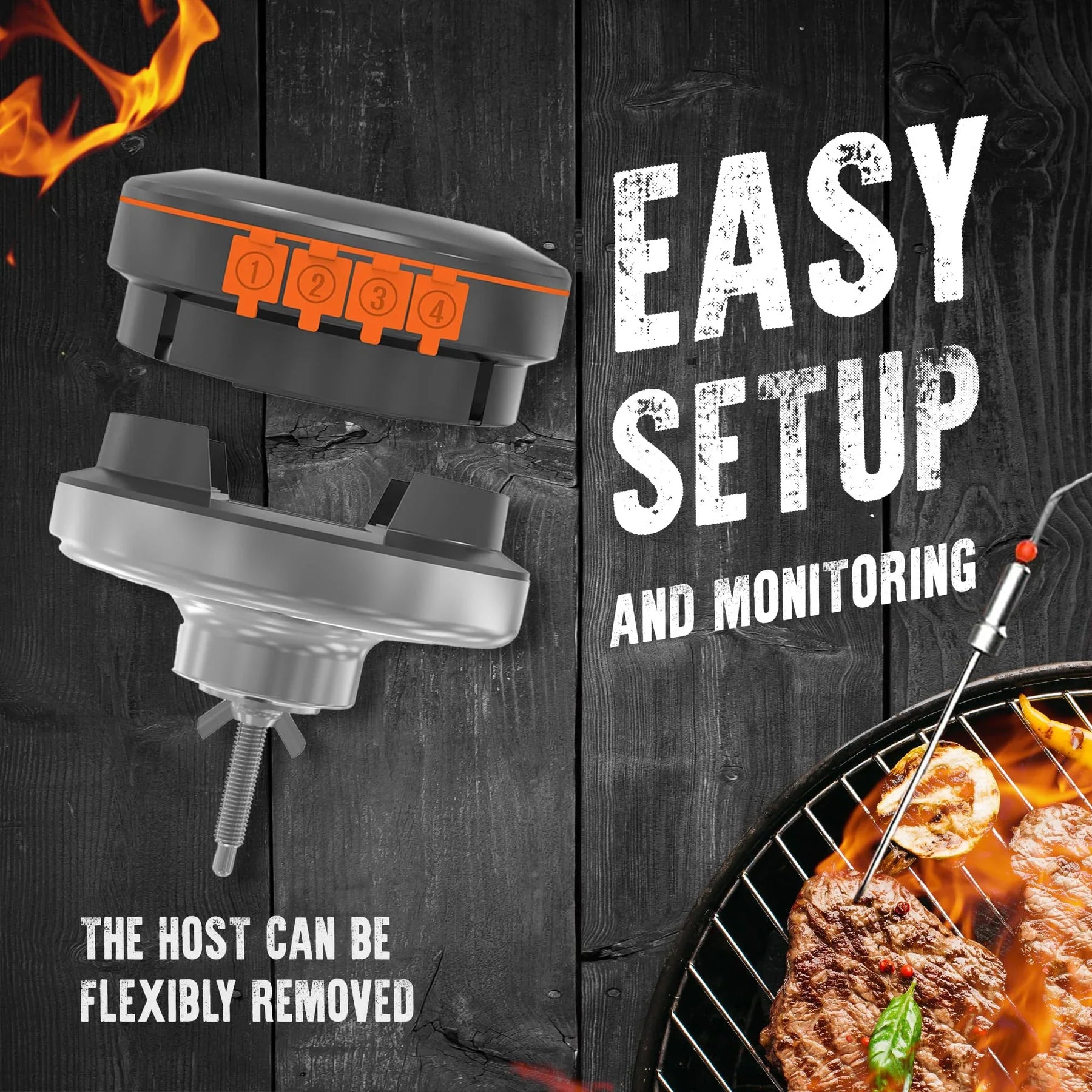 TempMaster BBQ-Thermometer – App-gesteuert & Mehrzonenfähig