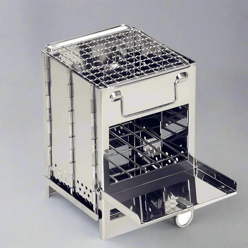 EcoCamp Folding Wood Stove – Kochen & grillen ohne Strom im Freien