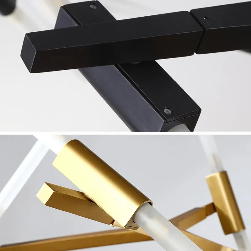 ORLETHIA – Moderne Deckenleuchte aus Eisen und Glas