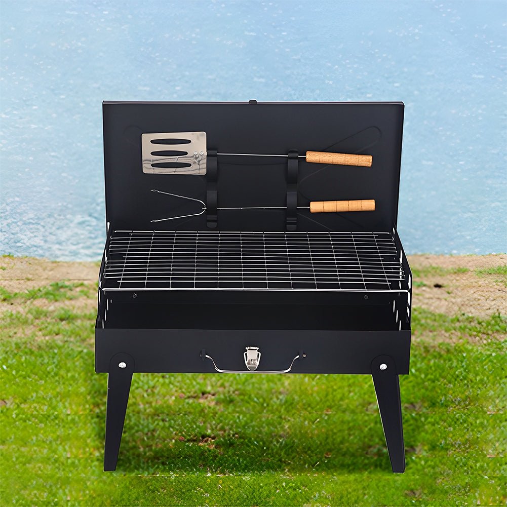 GrillMate Fold – Faltbarer Stahlgrill für mobiles BBQ & spontanes Grillvergnügen