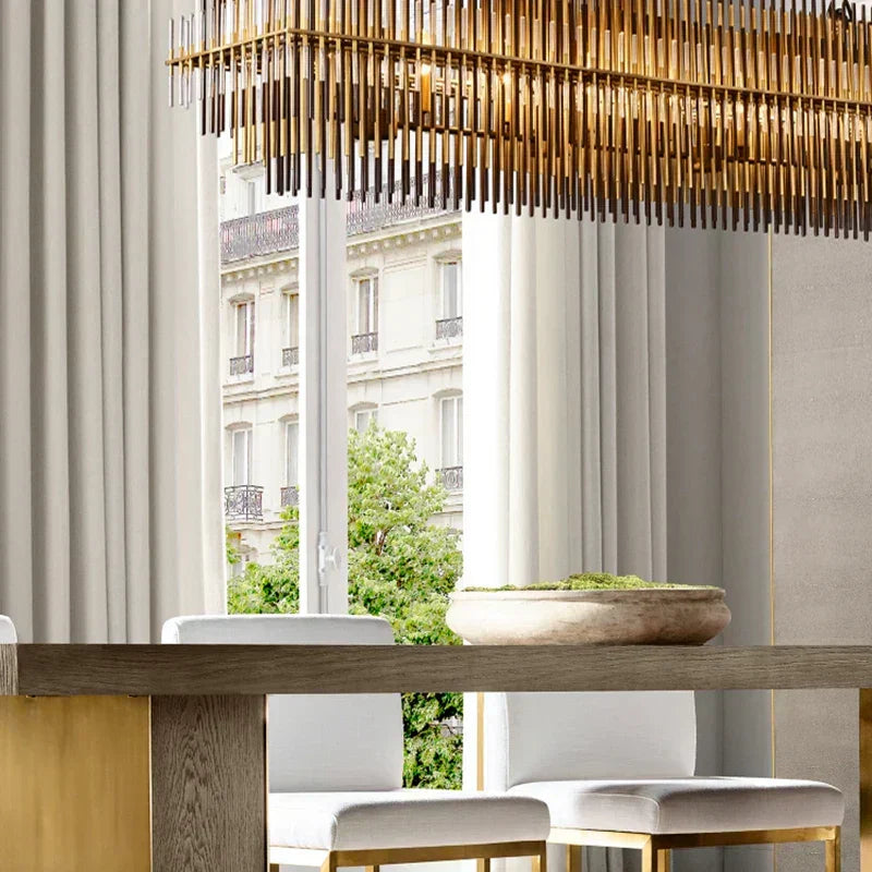 MERIDIA – Elegante Deckenleuchte aus Edelstahl