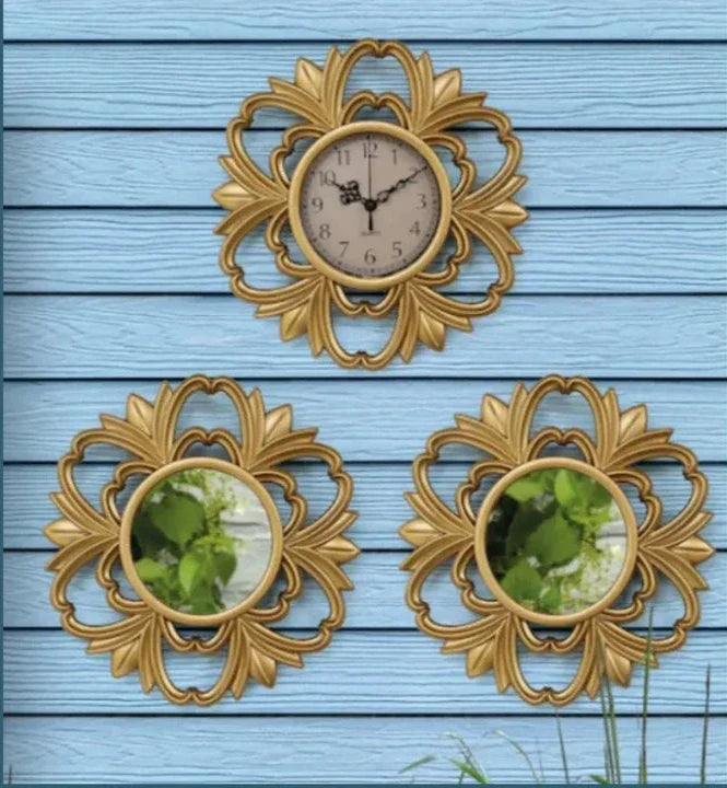 Lena - Luxuriöses Uhr- und Spiegelset