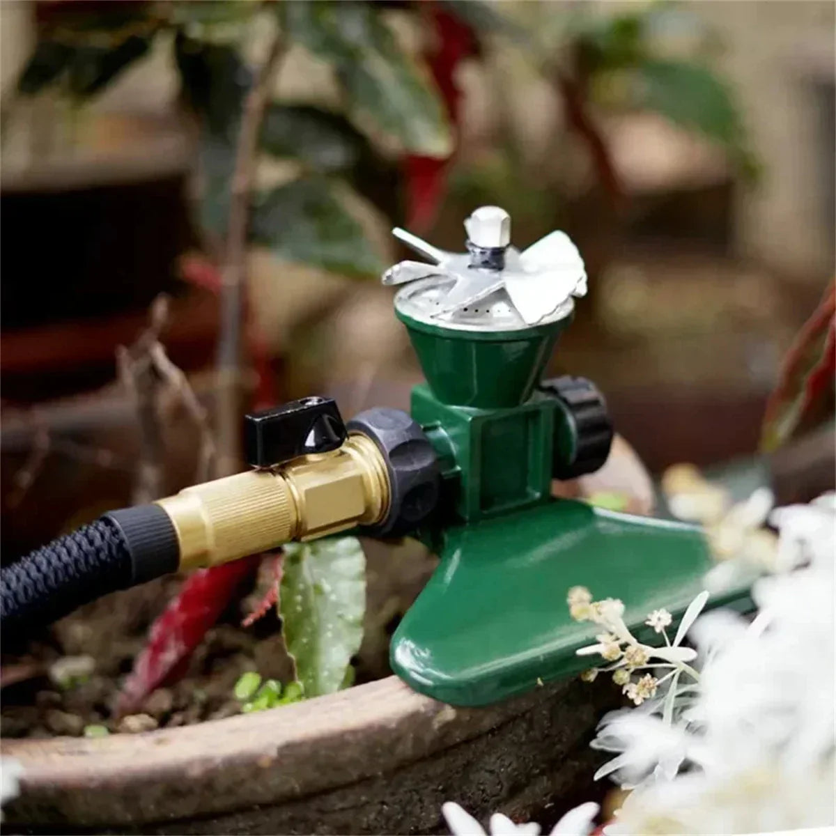 AquaKreis Pro – 360° Metall-Rasensprenger