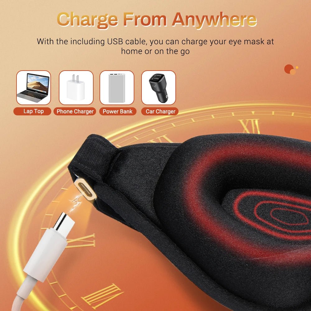 ThermaEye 3D – Elektrische Heiz-Augenmaske mit Ferninfrarot & Temperaturkontrolle