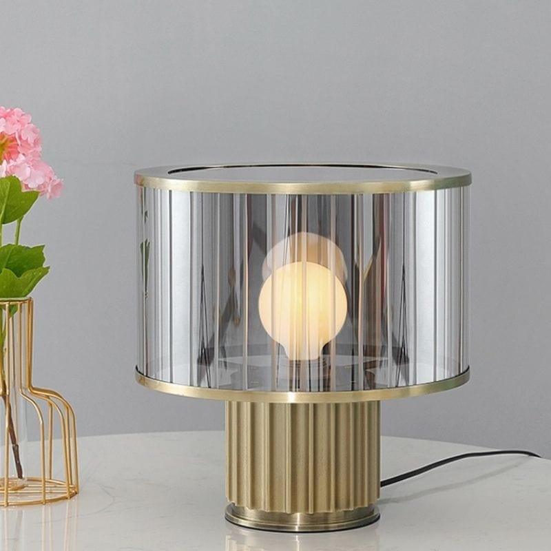 LUMINESCO – Künstlerische Glas-Tischlampe