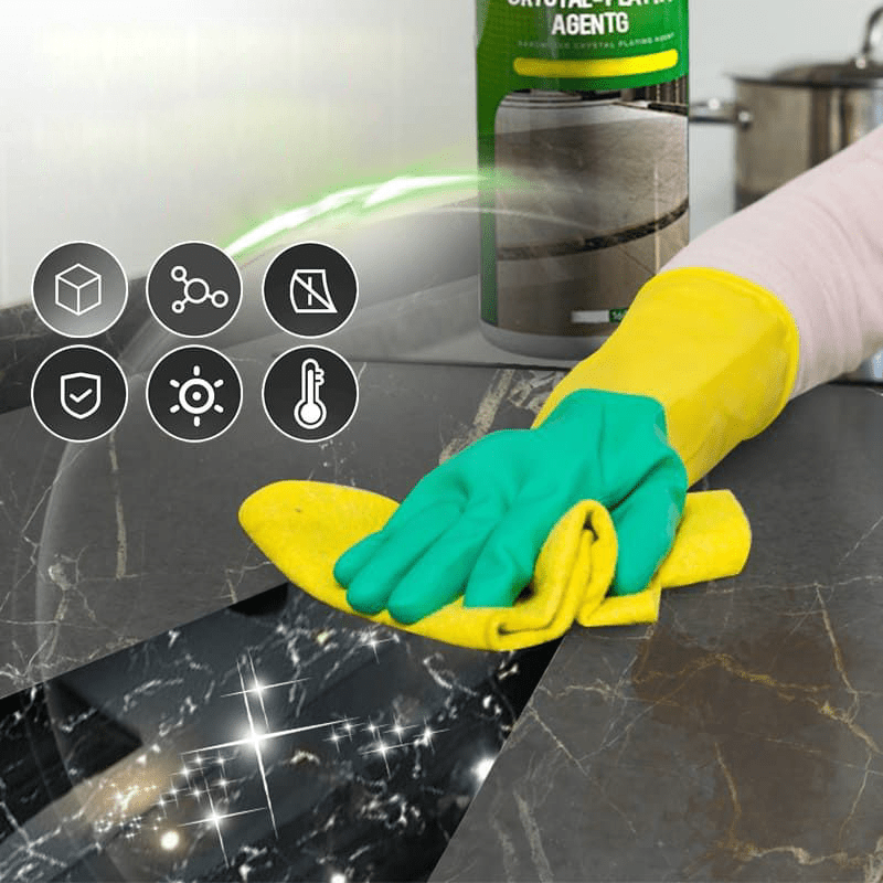 NanoShine Stone Coating – Instant High-Gloss Finish for Marble, Granite & More