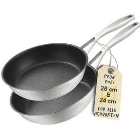 Pfannen 2er- Set - 24 + 28 cm - Beschichtet