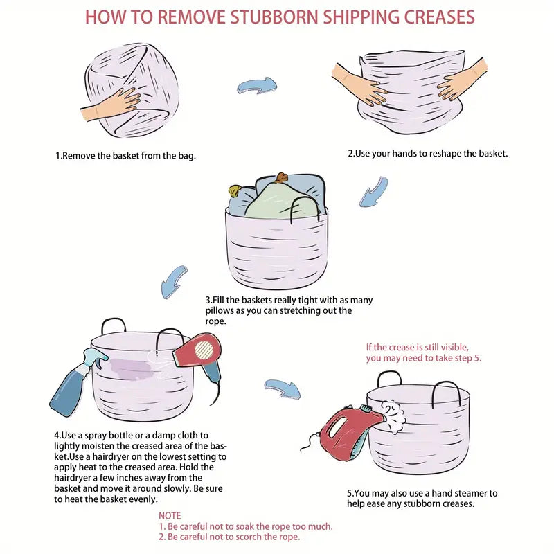 RopeBasket - Faltbarer Baumwollkorb