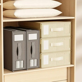 SheetStack - Zusammenklappbare Aufbewahrung für Bettwäsche