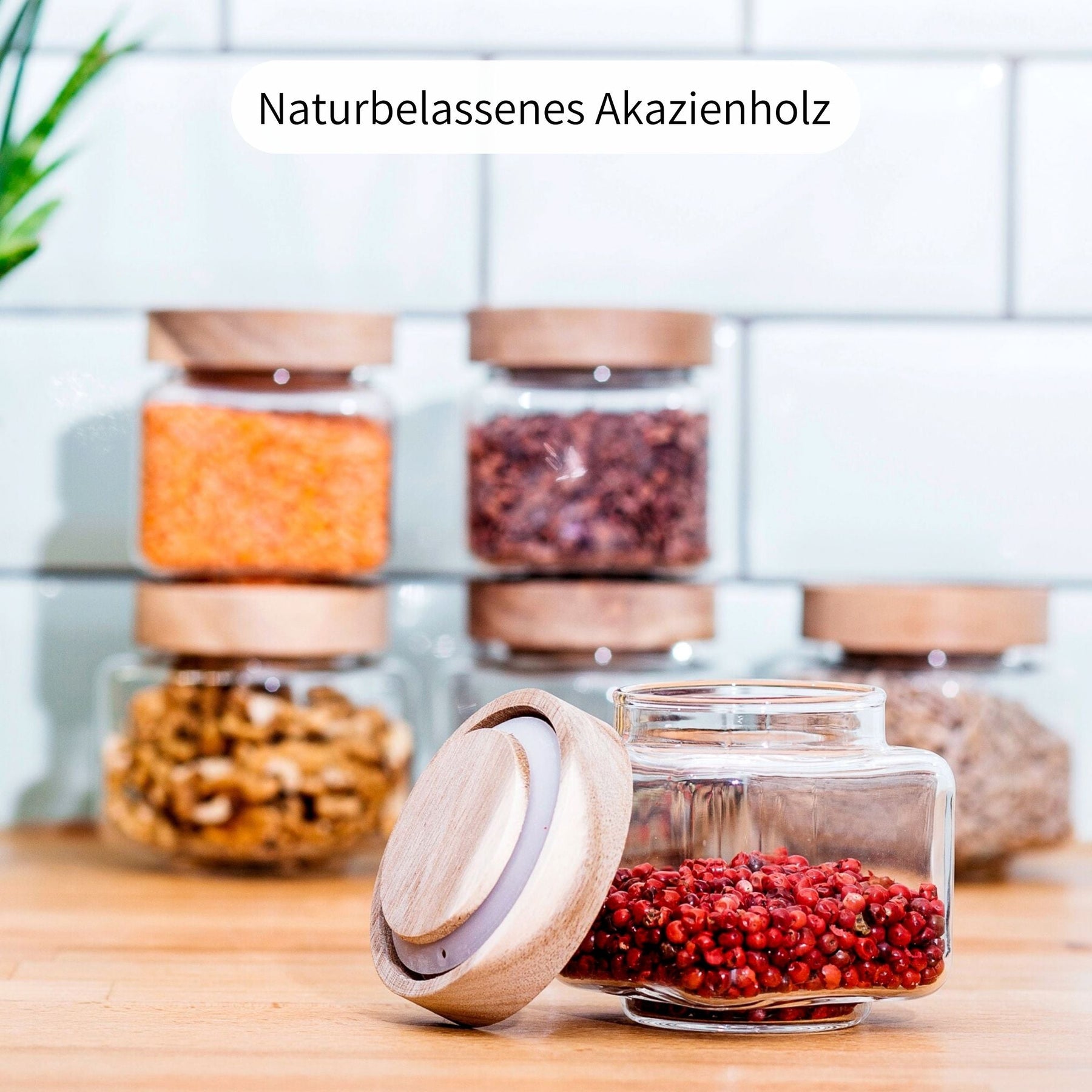 RIVA | Gewürzgläser eckig 220ml (6-tlg.)