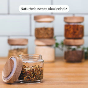 MINNA | Gewürzgläser rund 150ml (6-tlg.)