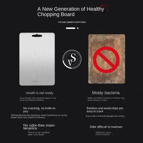 CHEFSTEEL – Schneidebrett aus Edelstahl, robust & pflegeleicht für hygienisches Arbeiten