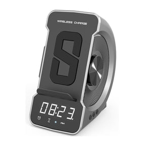 BRYN - Wecker mit tragbarem Lautsprecher und drahtlosem Ladegerät